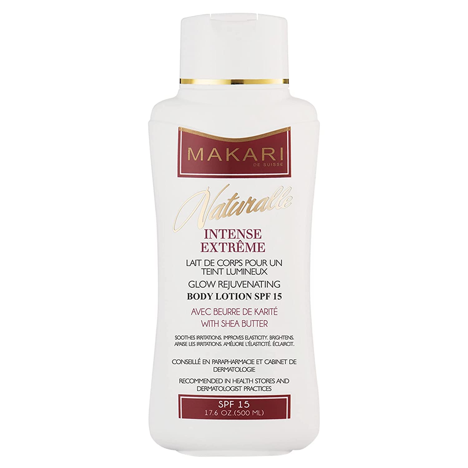 MAKARI NATURALLE ® INTENSE EXTRÊME LAIT de CORPS SPF 15 pour un Teint Lumineux.